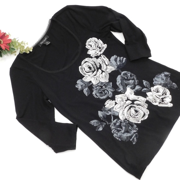 White House Black Market Tops - White House Black Market Black Sequin Top White House Black Market Tops - White House Black Market Black Sequin Top